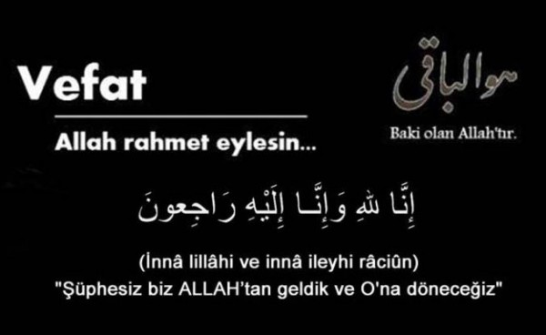 ARAMIZDAN AYRILANLAR 13.08.2026
