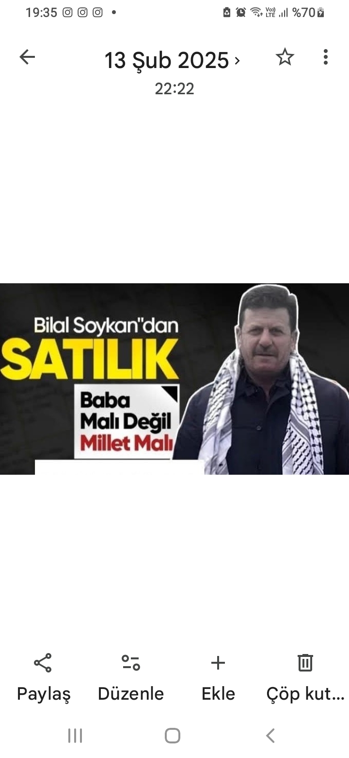 BAŞKAN SOYKAN YİNE SATIYOR MU? 13.09.2026